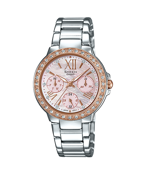 นาฬิกา คาสิโอ Casio SHEEN MULTI-HAND รุ่น SHE-3052SG-4A ของแท้ รับประกัน1ปี