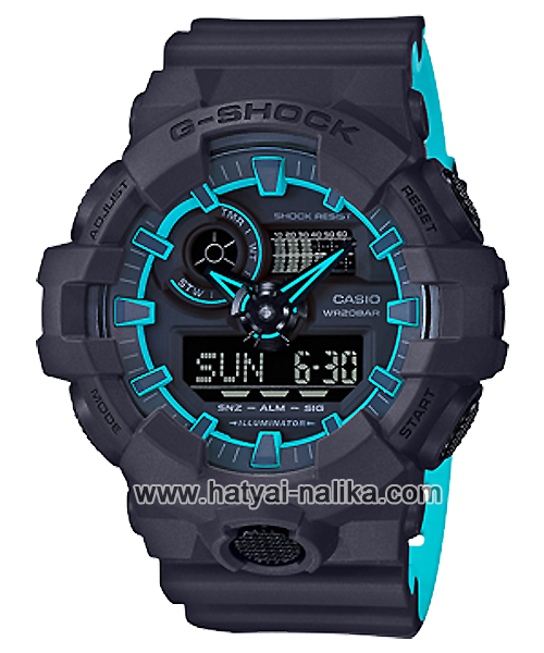 นาฬิกา คาสิโอ Casio G-Shock Special Color GA-700SE Street Fashion Element series รุ่น GA-700SE-1A2 "TRON-Flynn&Olivia" ของแท้ รับประกัน 1 ปี