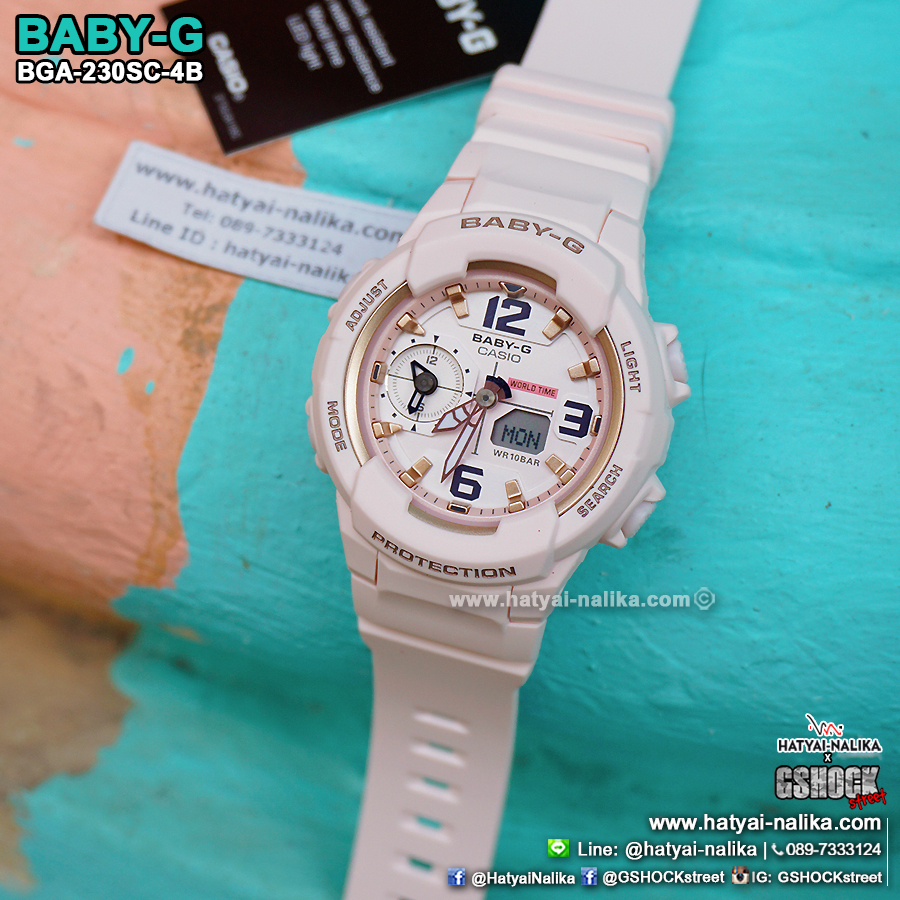 นาฬิกา Casio Baby-G BGA-230SC Sweet Pastel Colors series รุ่น BGA-230SC-4B (สีชมพูพาสเทล) ของแท้ รับประกัน1ปี