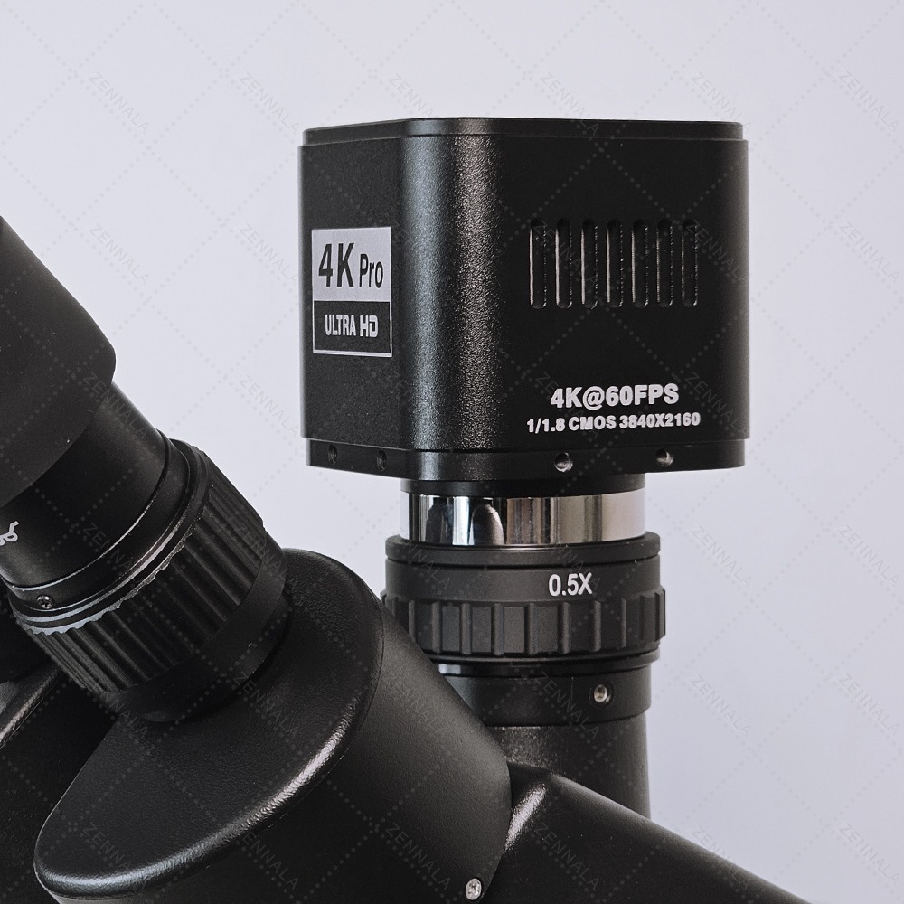 กล้องจุลทรรศน์ แบบมีแขน 360 องศา SANQTID trinocular stereo 7-45x กล้อง 4K รุ่น ZRA-45-4K