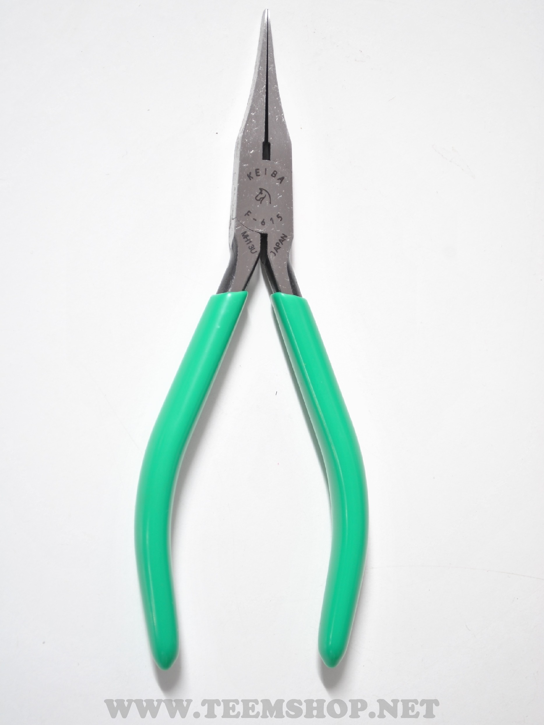 KEIBA คีมปากแหลม แบน ด้ามบาง F-615 ไม่มีฟัน Made in Japan