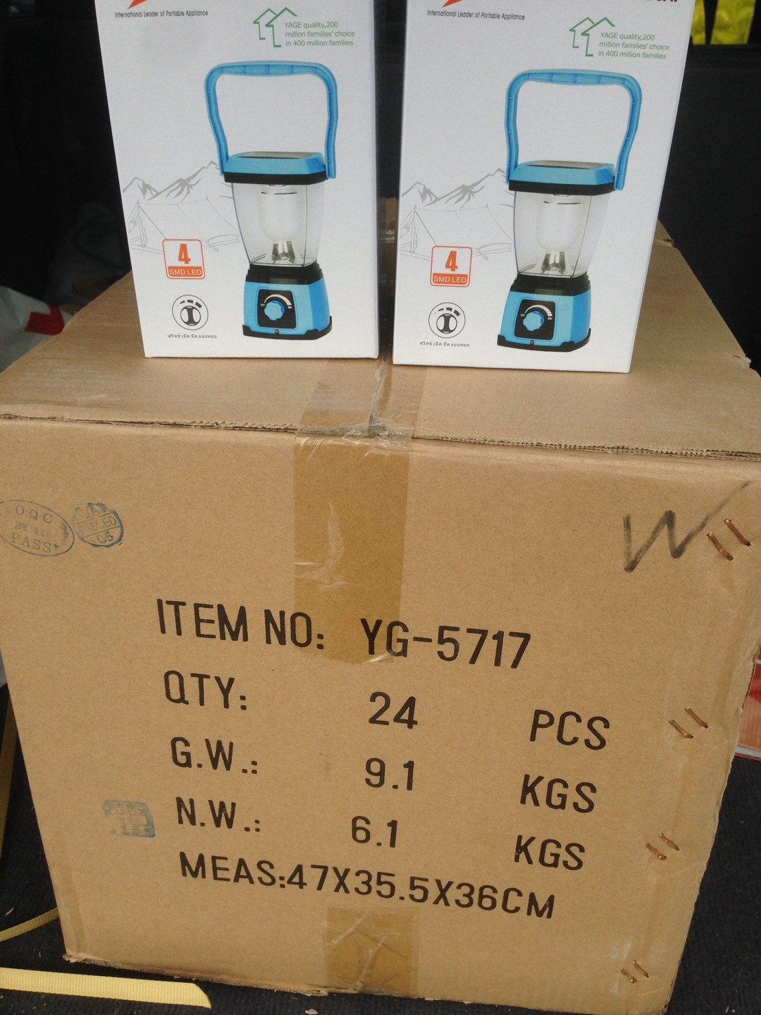 โคมตะเกียง+โซล่าเซลล์YG5717, โคมตะเกียงโซล่าเซลล์ LED YG-5717