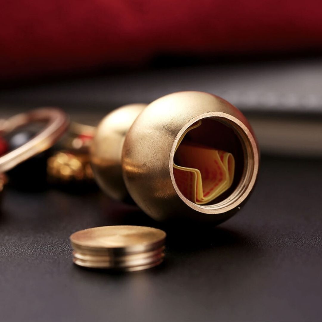 พวงกุญแจน้ำเต้ามงคลดูดทรัพย์