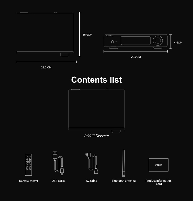 Topping D90IIIDiscrete Fully Balanced DAC รองรับ BT5.1, LDAC, โหมดPreamp, Dual Hi-Res ประกันศูนย์ไทย