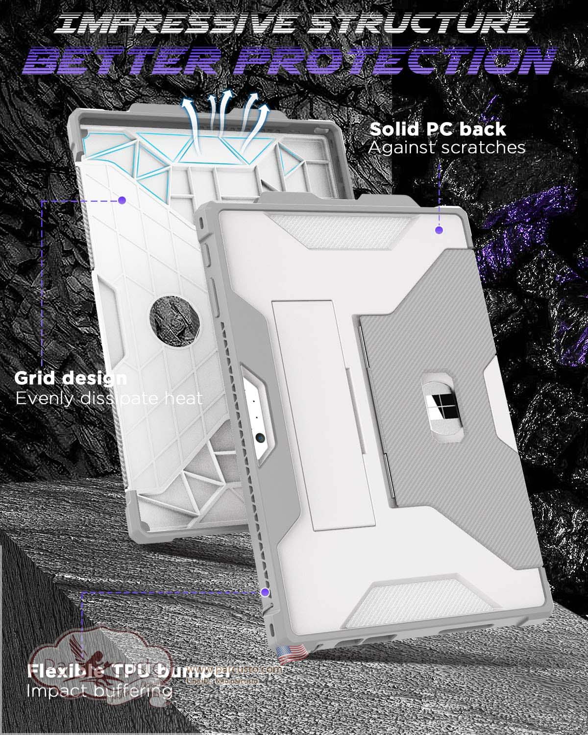 เคสกันกระแทก Microsoft Surface Pro 7 Plus/7/6/5/4 [Heavy Duty] จาก MoKo [หมด]