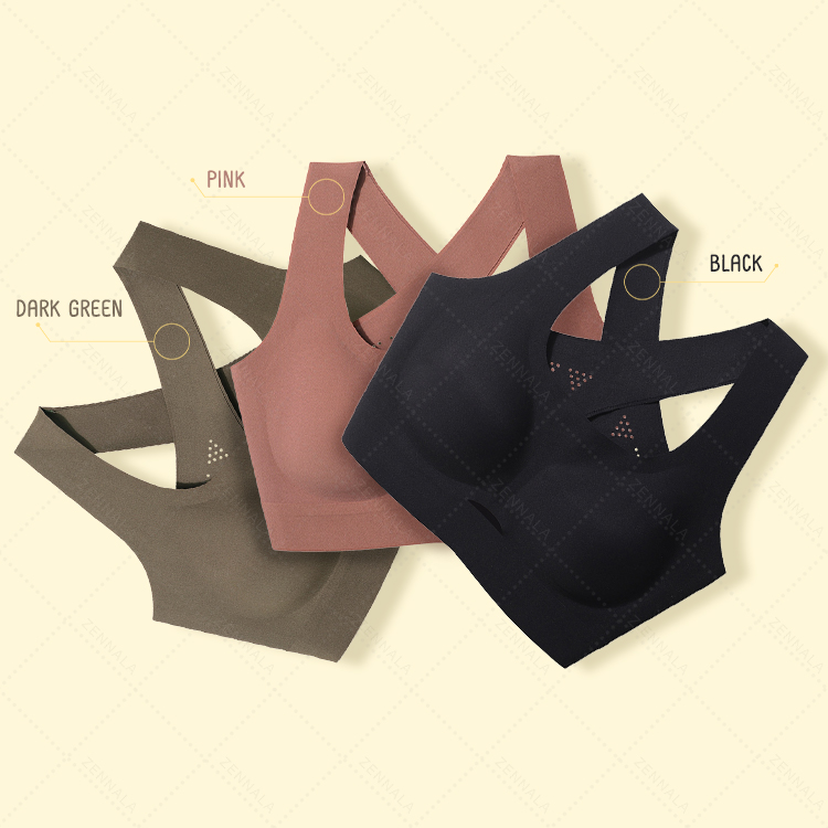 เสื้อชั้นใน Sport Bra แบบสวมไขว้หลัง มีหลายสีให้เลือก