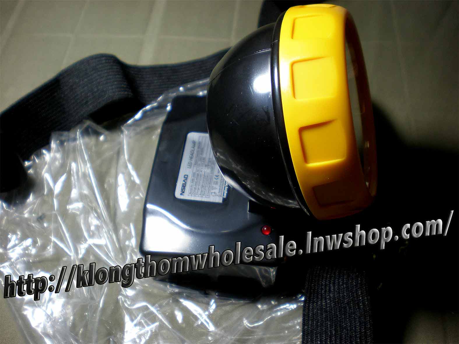 ไฟฉายคาดหัว LED 1 ดวง แถมเลนส์เหลืองYG3599