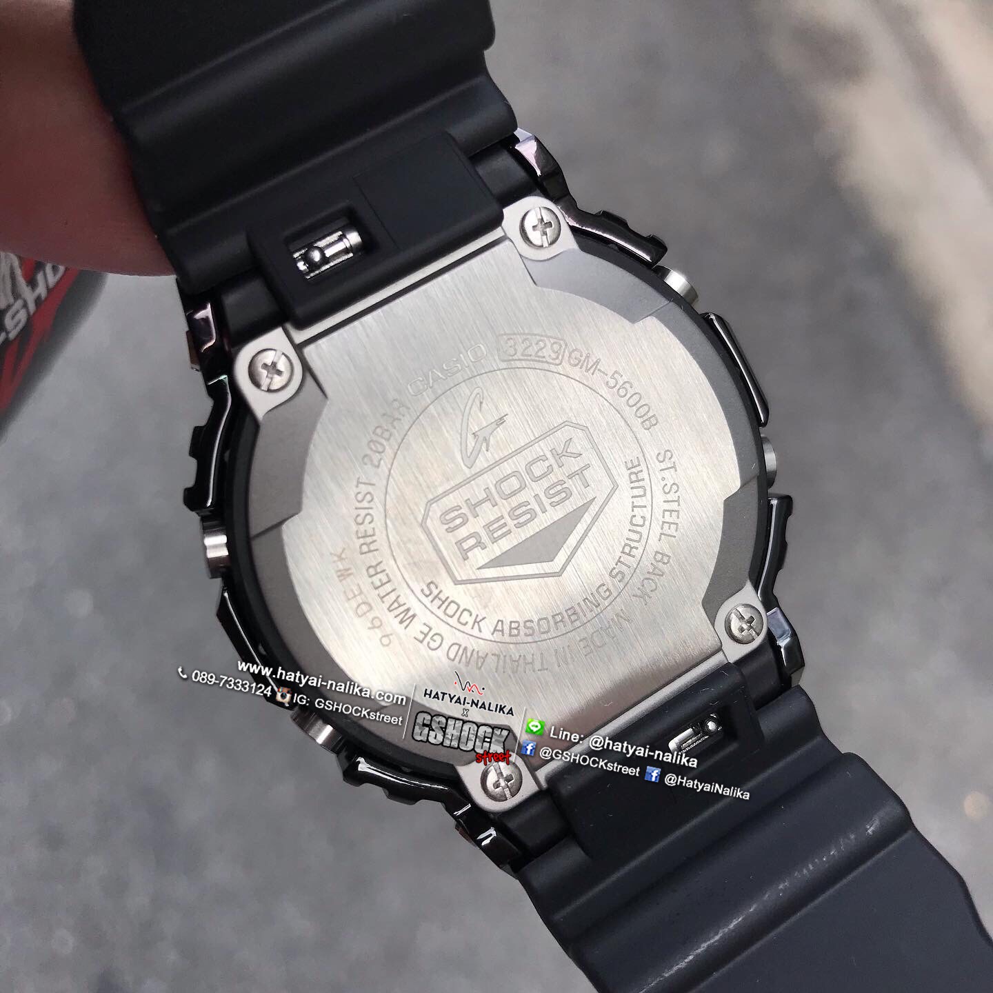 นาฬิกา Casio G-Shock Standard Digital GM-5600 series รุ่น GM-5600B-1 ของแท้ รับประกัน1ปี