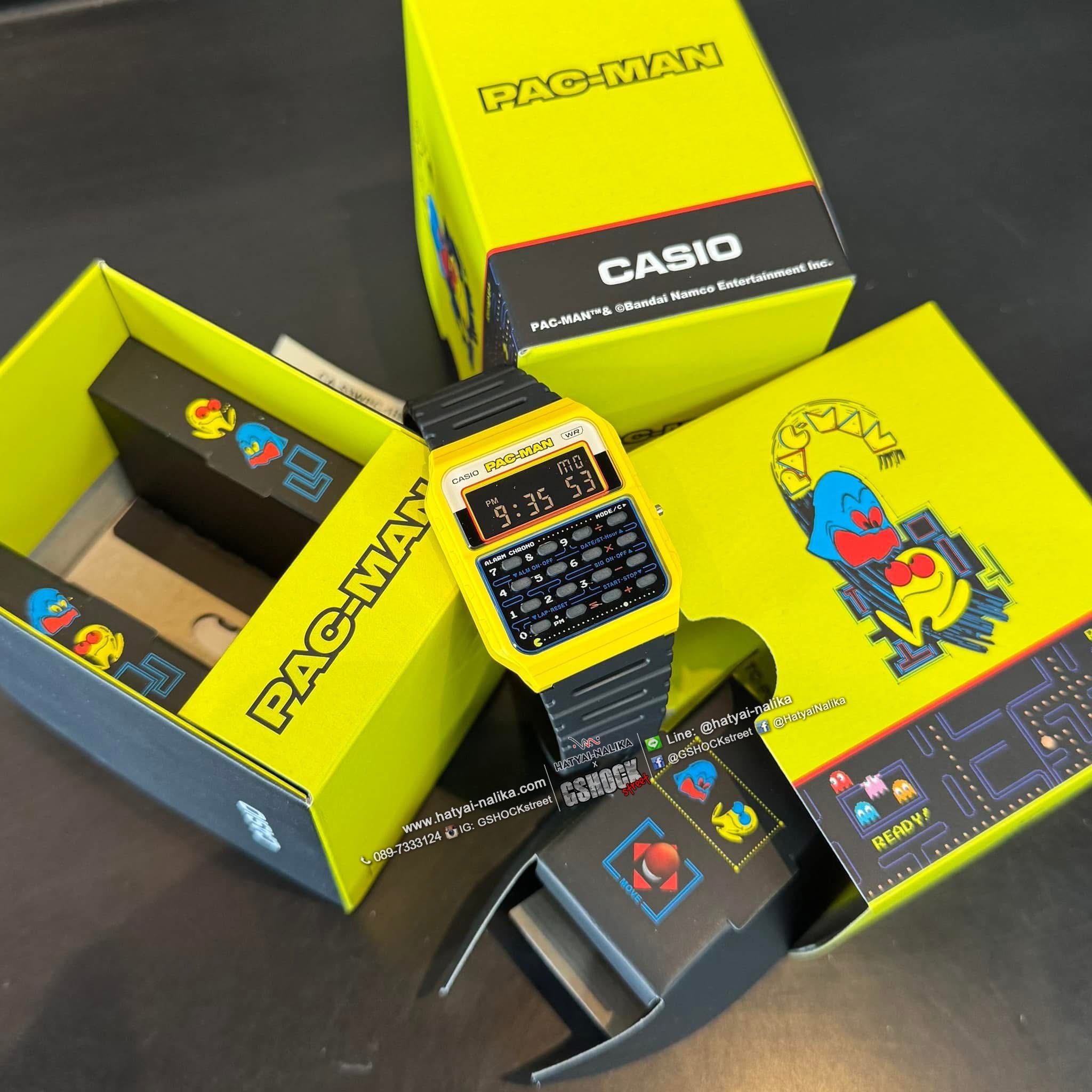นาฬิกา คาสิโอ CASIO x PAC-MAN Limited Collaboration models รุ่น CA-53WPC-1B ของแท้ รับประกัน1ปี