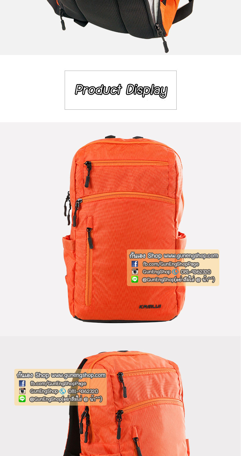 กระเป๋ากล้องเป้ ผ้ากันน้ำ น้ำหนักเบาพิเศษ Camera backpack รุ่น Backpack air - weightless