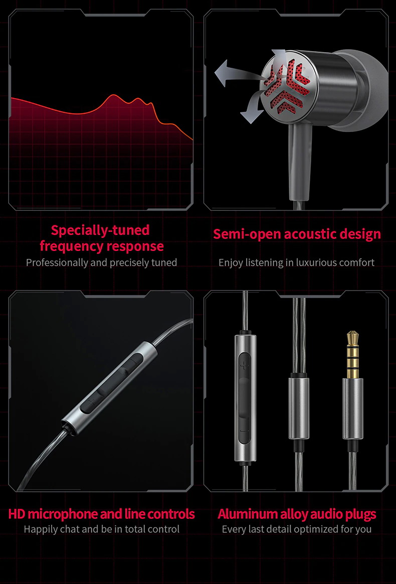 FiiO JD3 หูฟัง 1 ไดรเวอร์ Dynamic พร้อมไมค์ บอดี้แสตนเลส