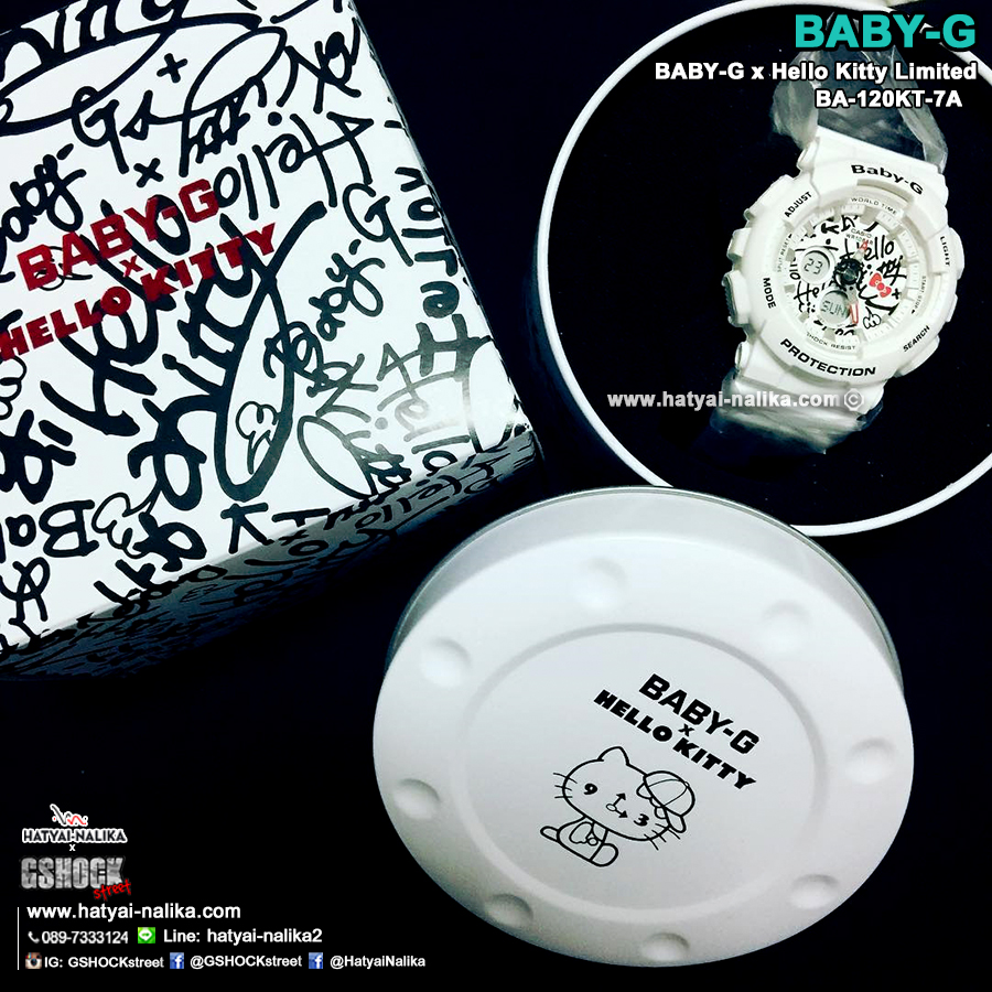 นาฬิกา Casio Baby-G x Hello Kitty Limited Edition รุ่น BA-120KT-7A ของแท้ รับประกัน1ปี
