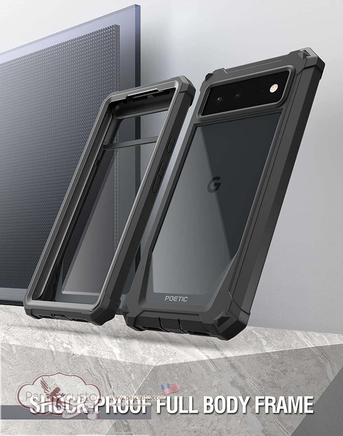 เคสกันกระแทก Google Pixel 6 [Guardian Series] จาก Poetic (Pre-order USA)