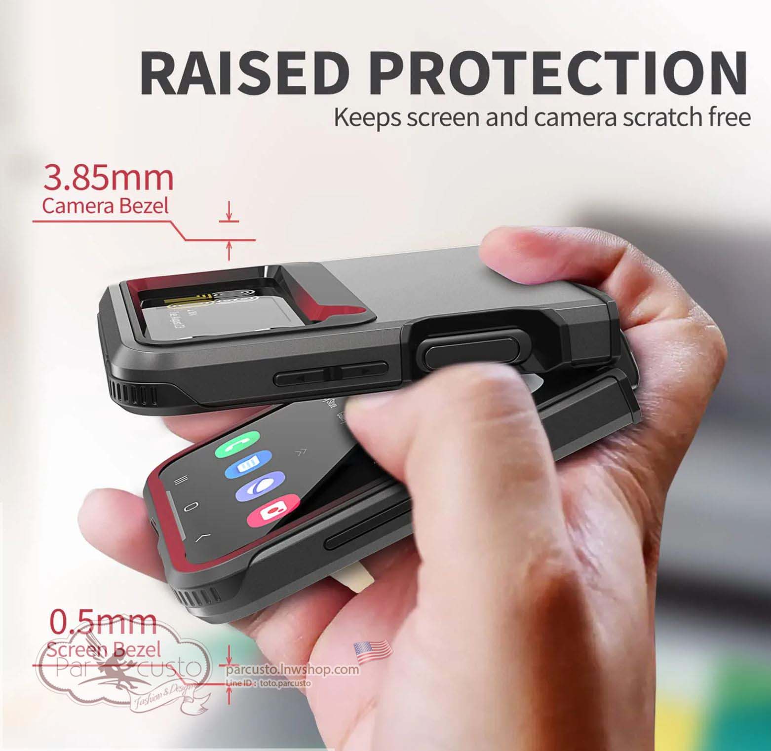 เคสกันกระแทก Samsung Galaxy Z Flip 4 5G [Outcross] จาก Vena (Pre-order USA)