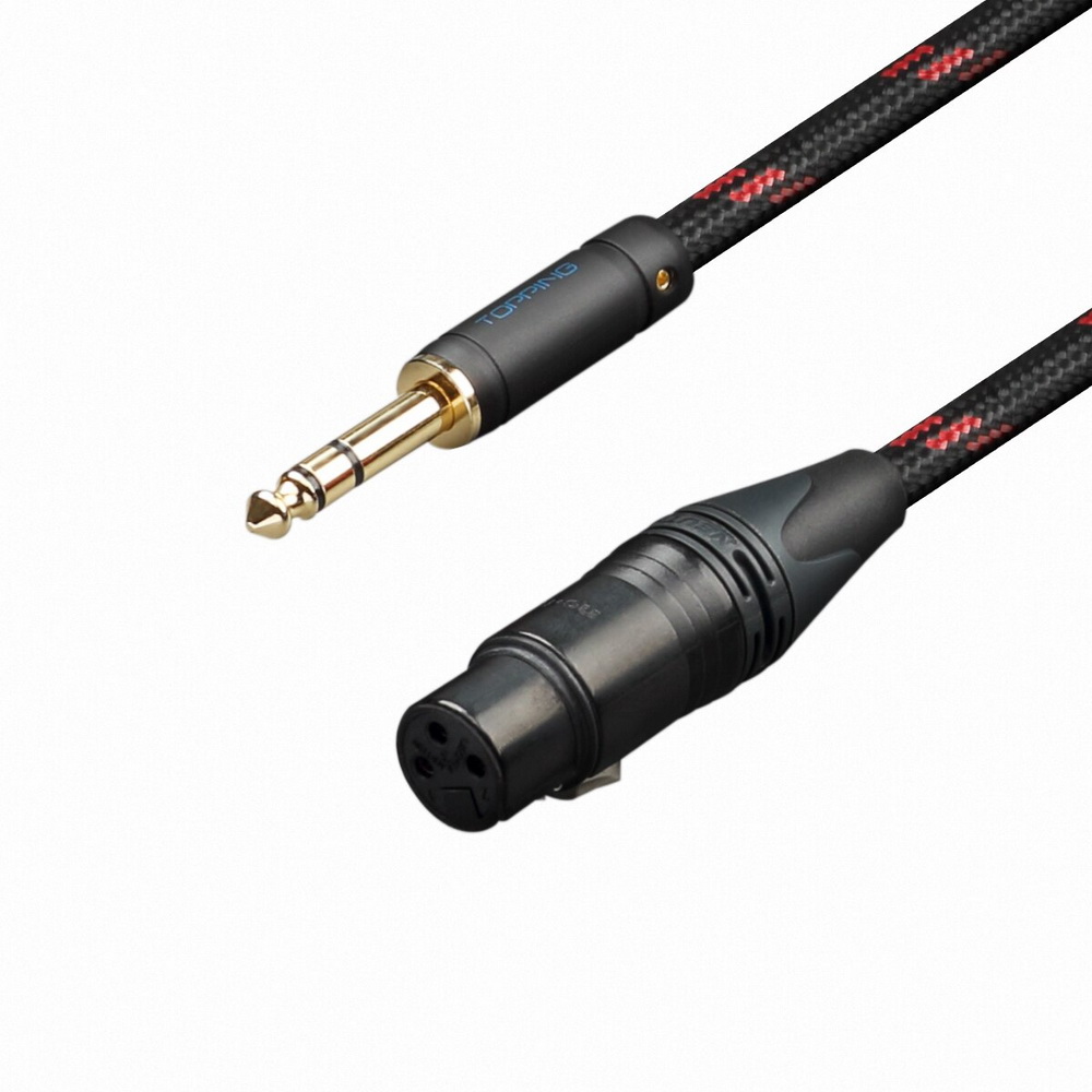 ขาย TOPPING TCT3 สาย 6.35 Balanced Male เป็น XLR 3 Pin Female