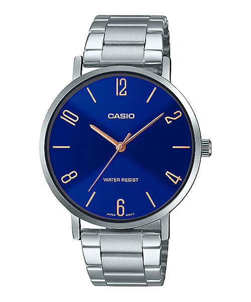 นาฬิกา Casio STANDARD Analog-Men' รุ่น MTP-VT01D-2B2 ของแท้ รับประกัน 1 ปี