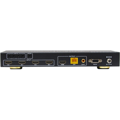 4 IN 1 OUT HDMI SEAMLESS SWITCH WITH QUAD DISPLAY