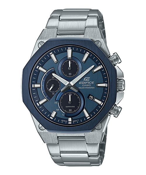 นาฬิกา Casio EDIFICE Solar-Powered Chronograph Sapphire EFS-S570 series รุ่น EFS-S570DB-2AV ของแท้ รับประกัน1ปี