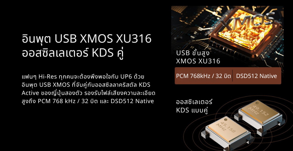 Shanling Up6 DAC/AMP บลูทูธแบบพกพา ชิป ESS ES9069Q x2 รองรับ Dual Hi-Res ประกันศูนย์ไทย