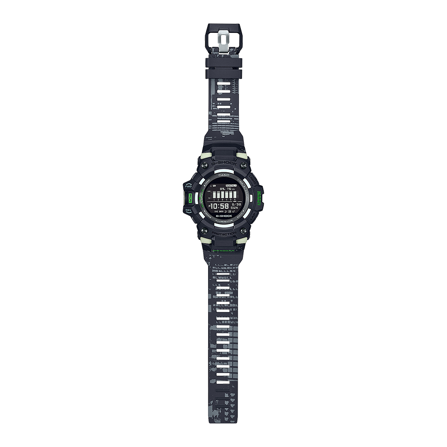 นาฬิกา Casio G-Shock G-SQUAD GBD-100LM Luminescent Camo รุ่น GBD-100LM-1 ของแท้ รับประกัน1ปี