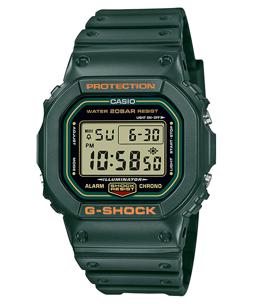 นาฬิกา Casio G-SHOCK Special Color DW-5600R Reborn series รุ่น DW-5600RB-3 (สี Military Green) ของแท้ รับประกัน1ปี