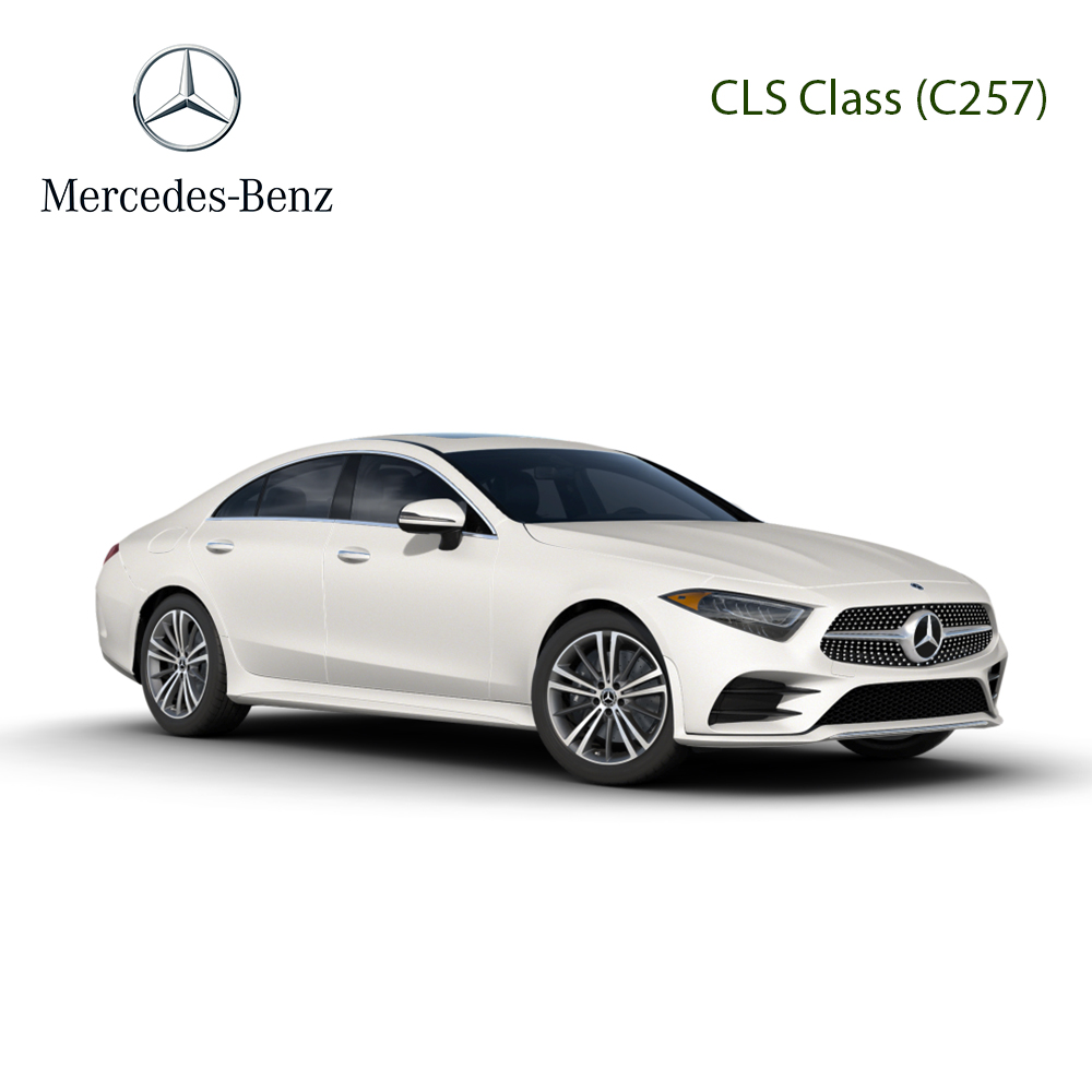 พรมปูพื้นรถยนต์ 6D รถ MERCEDES BENZ CLS รหัสตัวถัง W257 ปี 2018-2024 ชุดภายในห้องโดยสาร จำนวน 3 ชิ้น