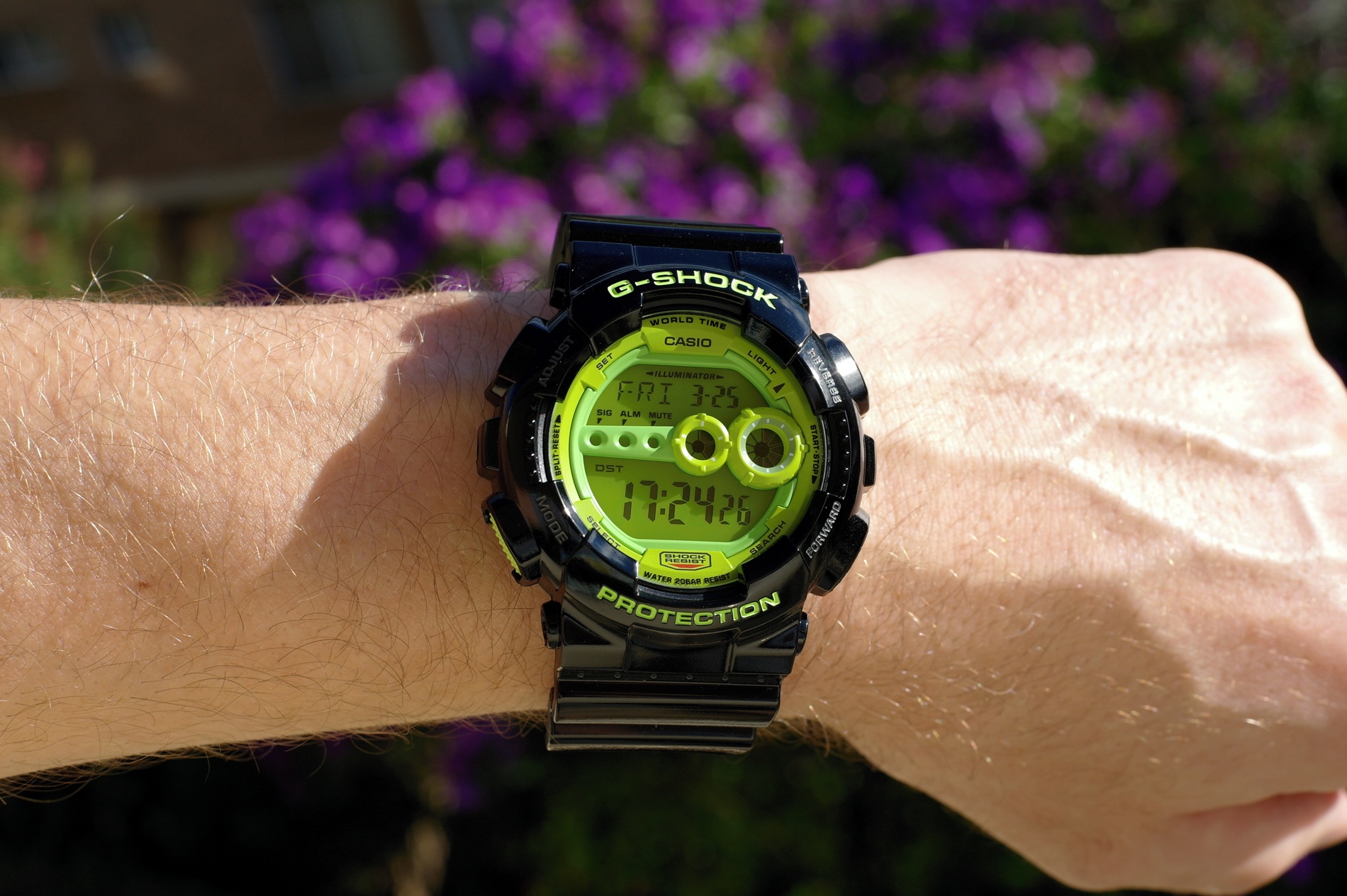 นาฬิกา คาสิโอ Casio G-Shock Standard digital รุ่น GD-100SC-1 “Mountain Dew” หายาก ของแท้ รับประกัน1ปี