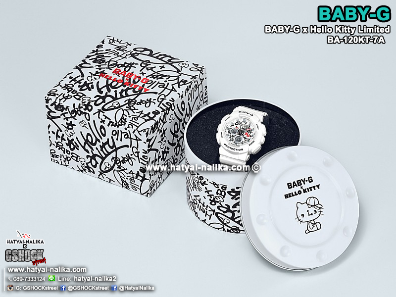 นาฬิกา Casio Baby-G x Hello Kitty Limited Edition รุ่น BA-120KT-7A ของแท้ รับประกัน1ปี