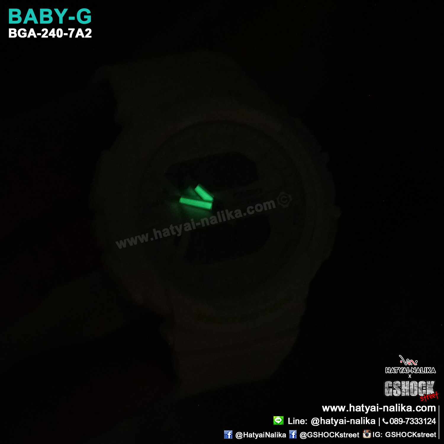 นาฬิกา Casio Baby-G for Running BGA-240 Neon Color series รุ่น BGA-240-7A2 ของแท้ รับประกัน1ปี