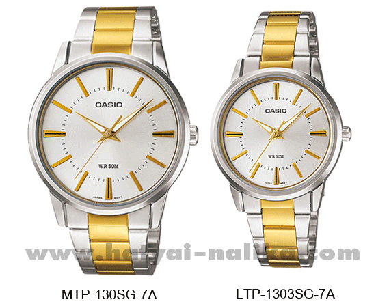 นาฬิกา คาสิโอ Casio SETคู่รัก รุ่น MTP-1303SG-7A+LTP-1303SG-7A ของแท้ รับประกัน 1 ปี