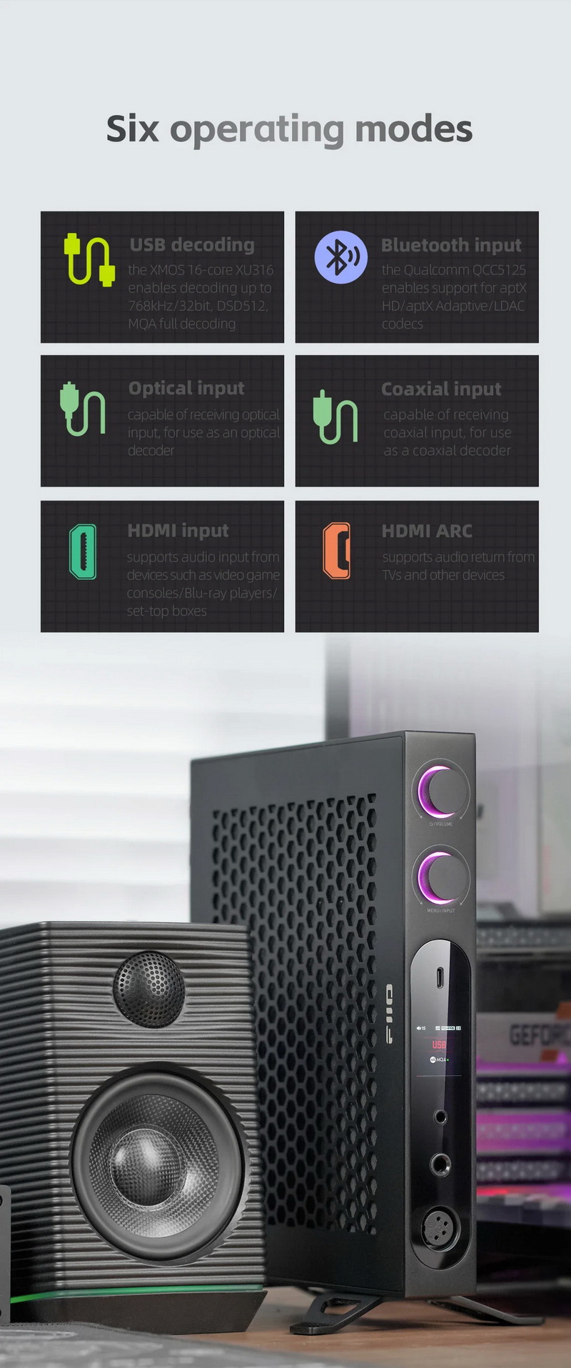 FiiO K19 DAC/AMP ตั้งโต๊ะระดับเรือธง ชิป ES9039SPRO *2 + THX AAA 788+ รองรับ MQA ประกันศูนย์ไทย