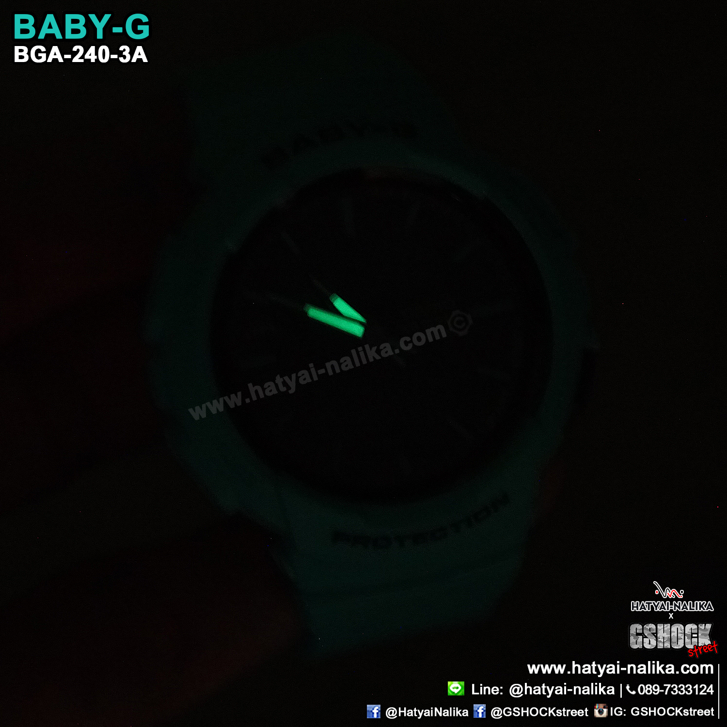 นาฬิกา Casio Baby-G for Running BGA-240 Neon Color series รุ่น BGA-240-3A ของแท้ รับประกัน1ปี