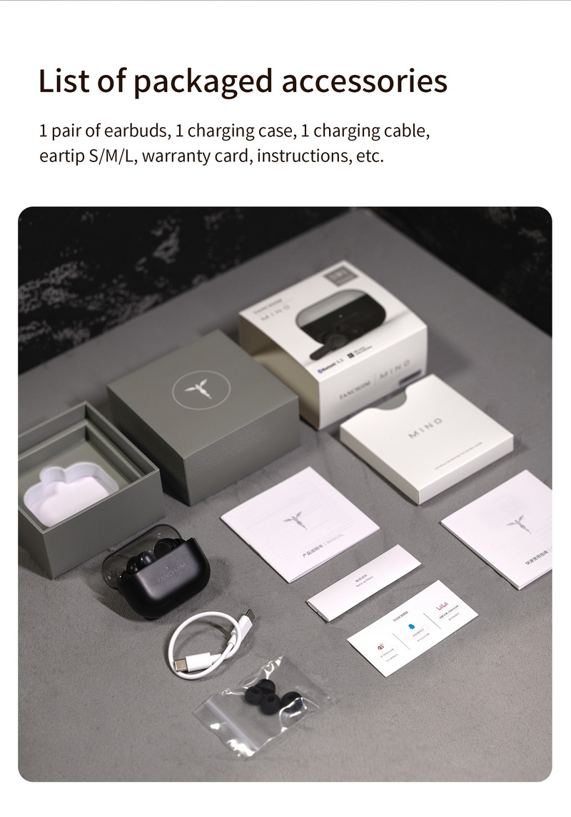 TANCHJIM MINO หูฟังไร้สาย TWS ไดรเวอร์ไดนามิก รองรับ Bluetooth5.3 ประกันศูนย์ไทย