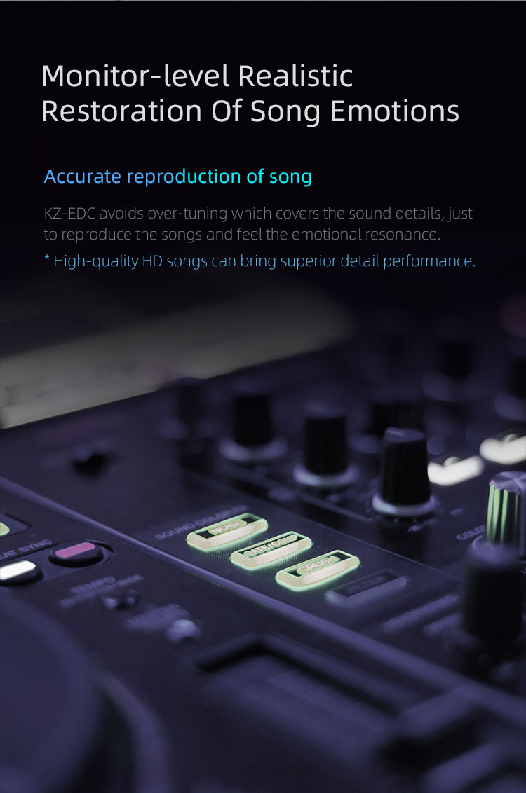 KZ EDC หูฟัง 1 ไดรเวอร์ Dynamic หูฟัง Budget ประกันศูนย์ไทย