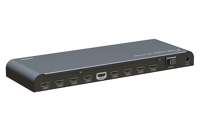 1x8 HDMI splitter with 4KX2K@30Hz กระจายสัญญาณ HDMI เข้า1ออก8
