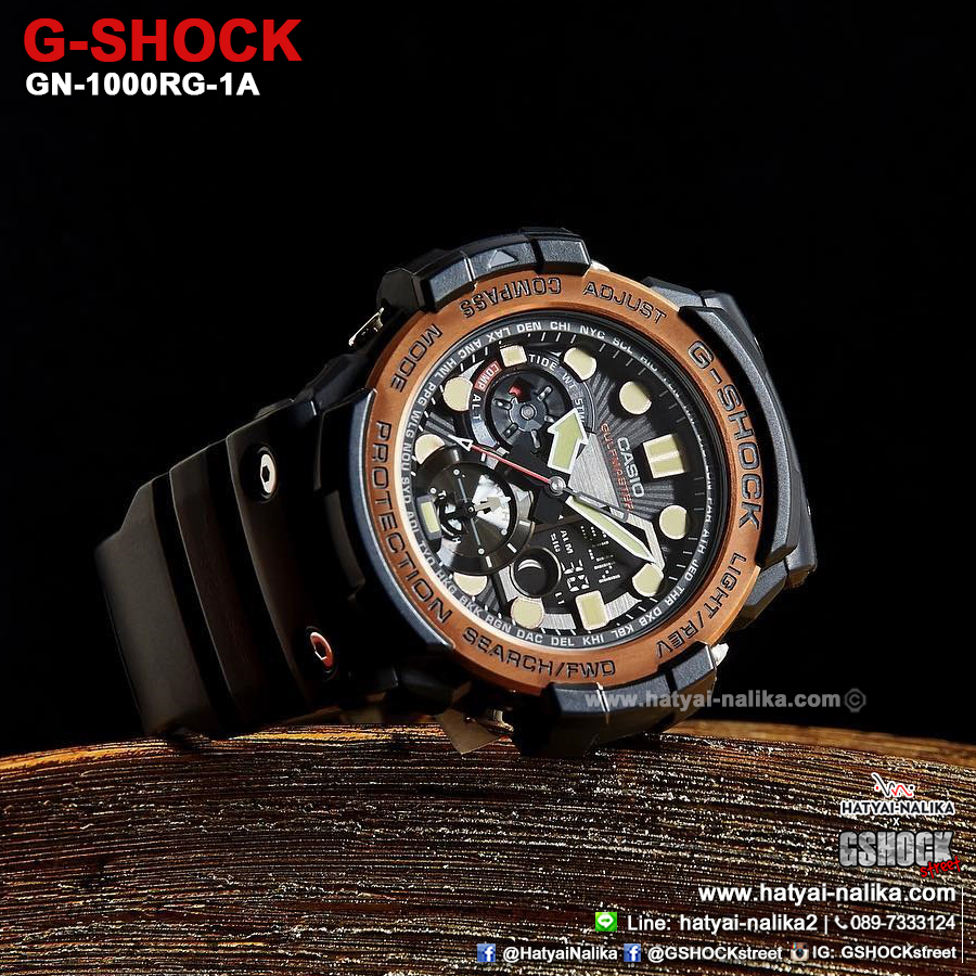 นาฬิกา Casio G-Shock GULFMASTER Twin Sensor Vintage Rose Gold series รุ่น GN-1000RG-1A ของแท้ รับประกัน1ปี