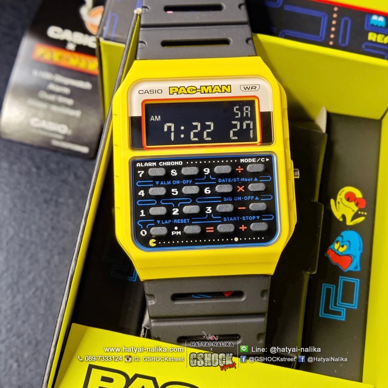 นาฬิกา คาสิโอ CASIO x PAC-MAN Limited Collaboration models รุ่น CA-53WPC-1B ของแท้ รับประกัน1ปี