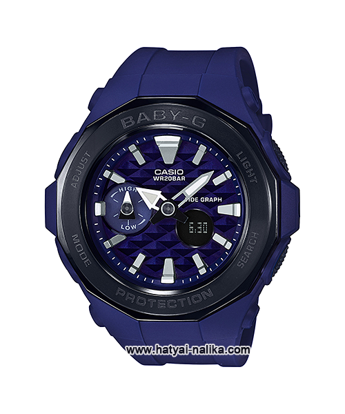 นาฬิกา Casio Baby-G BGA-225 Beach Glamping series หน้าปัดไดมอนด์คัท รุ่น BGA-225G-2A ของแท้ รับประกัน1ปี