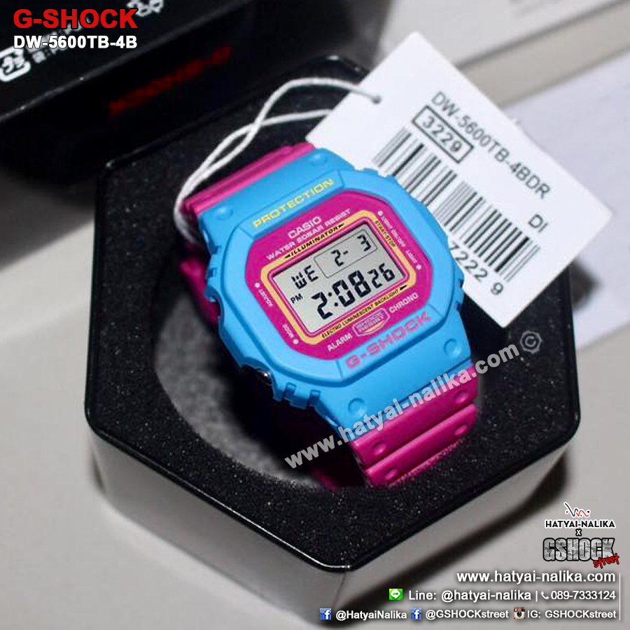 นาฬิกา Casio G-Shock Limited DW-5600TB ThrowBack 1983 series รุ่น DW-5600TB-4B ของแท้ รับประกัน1ปี (หายาก)