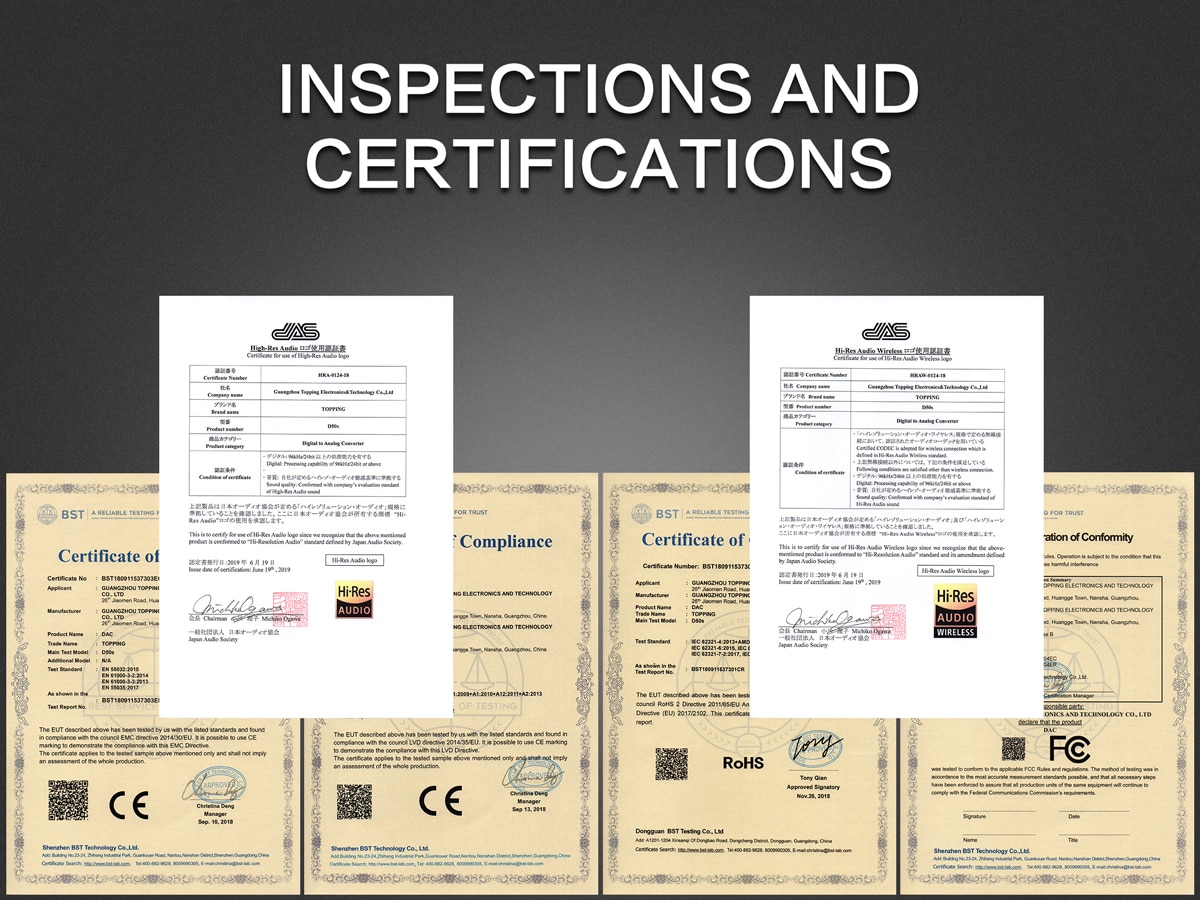 ขาย TOPPING D50s DAC ตั้งโต้ะระดับ Hi-Res รองรับ Bluetooth 5.0 , 32Bit/768kHz , DSD512 , LDAC
