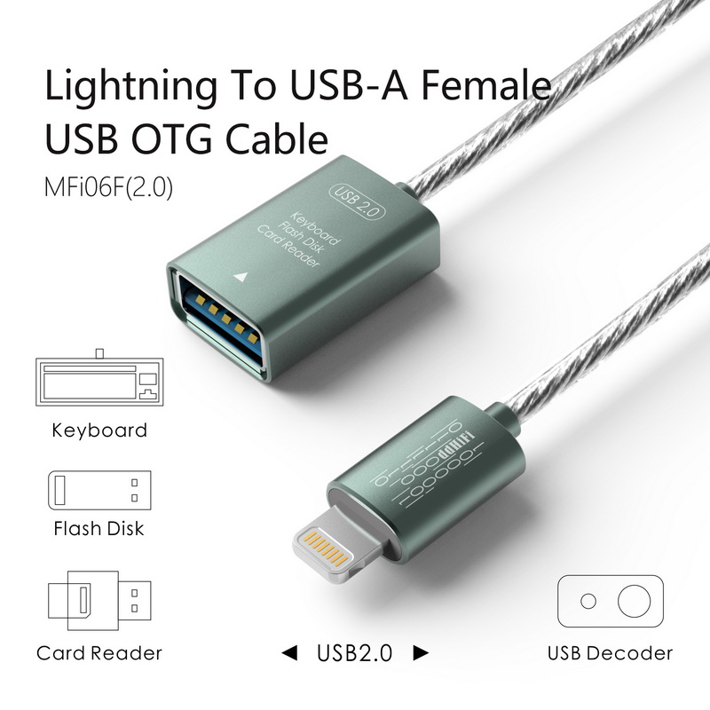 DD MFi06F(2.0) สายแปลง Lightning to USB-A รองรับฟังก์ชั่น OTG
