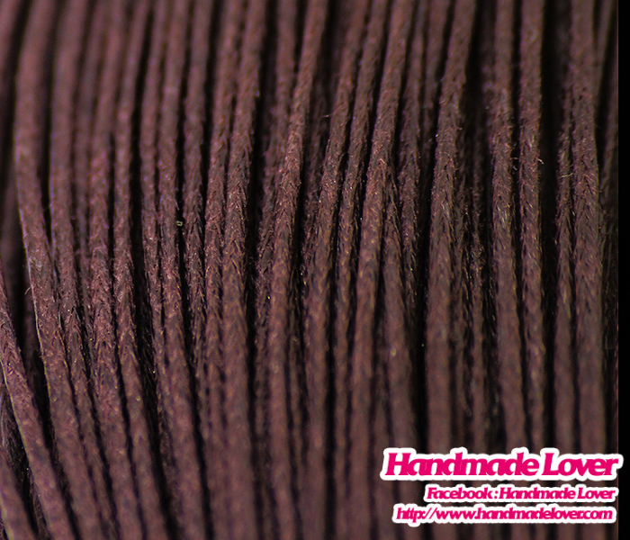 เชือกคอตตอน ขนาด 1.5 mm. สีน้ำตาล