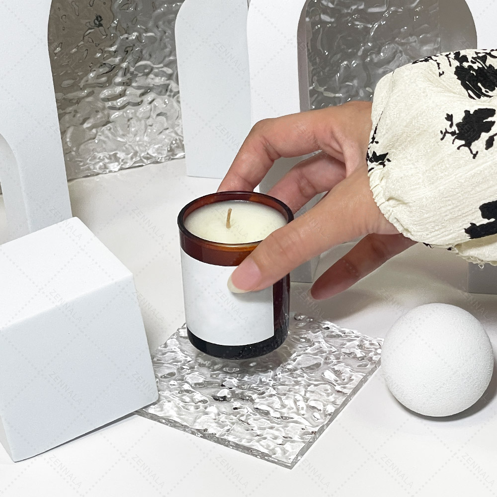 แท่นวางสินค้า แผ่นอะคริลิค ลายคลื่นน้ำ มีหลายขนาดให้เลือก