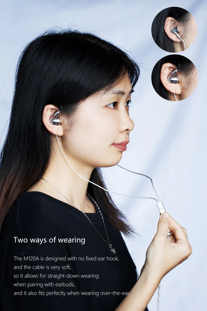 DD M120A สายอัพเกรดหูฟัง Litz OCC หุ้มฉนวน Litz OFC ชุบเงิน ประกันศูนย์ไทย