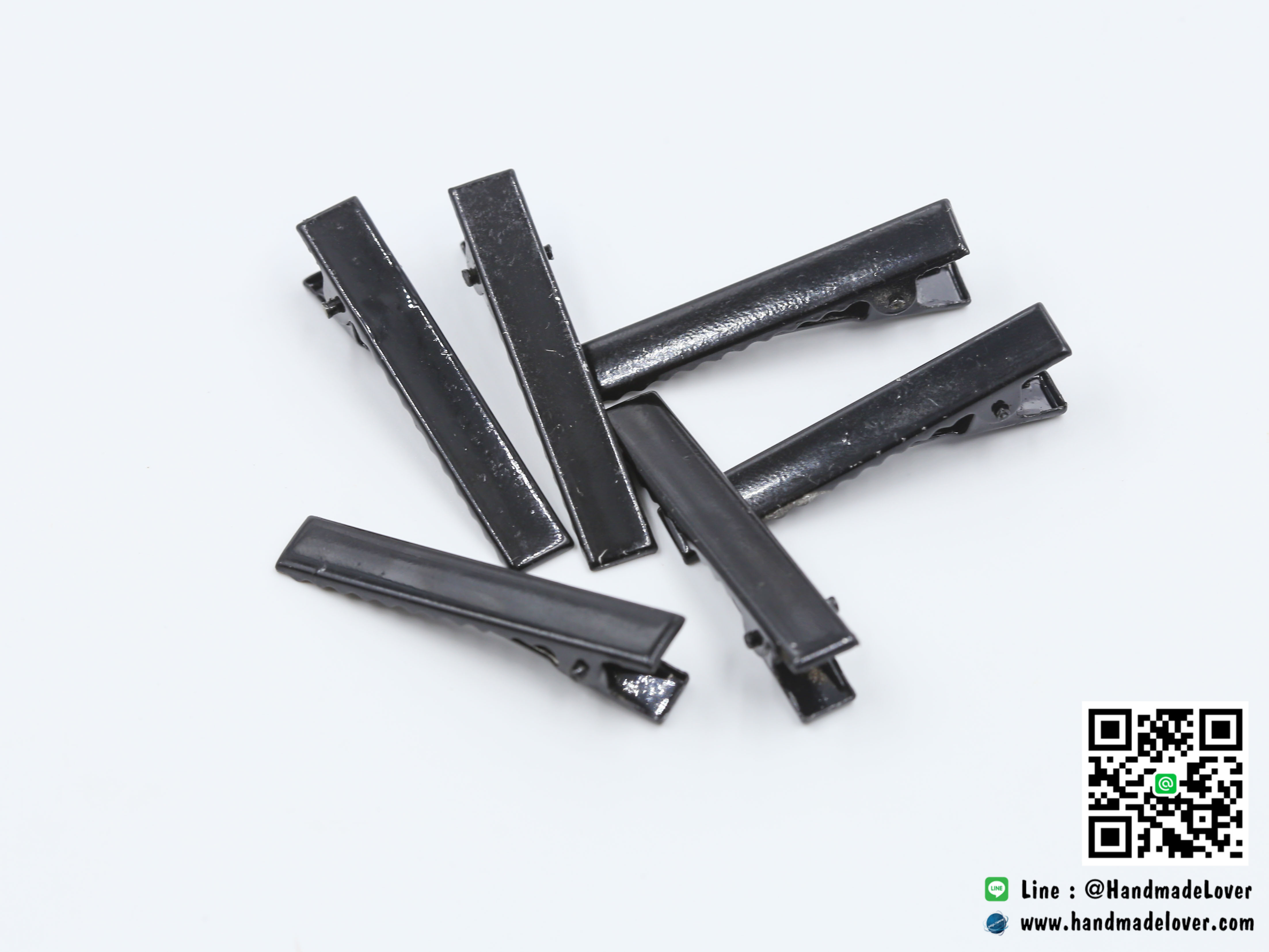 โครงกิ๊บปากเป็ด สีดำ