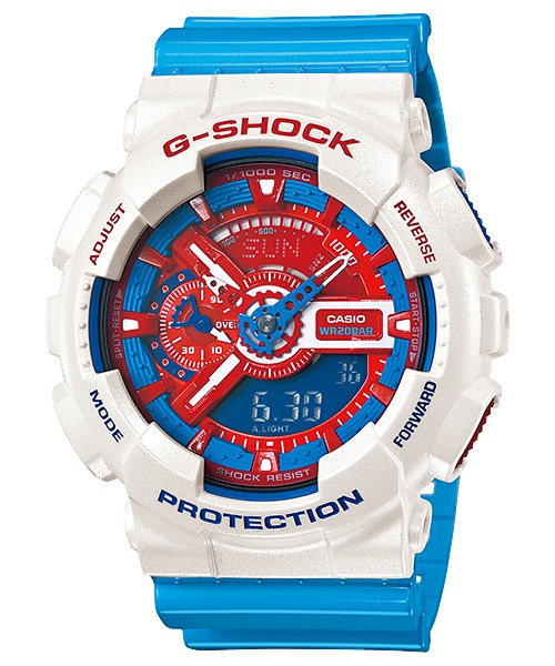 นาฬิกา คาสิโอ Casio G-Shock Limited model Red&Blue series รุ่น GA-110AC-7A โดเรม่อน