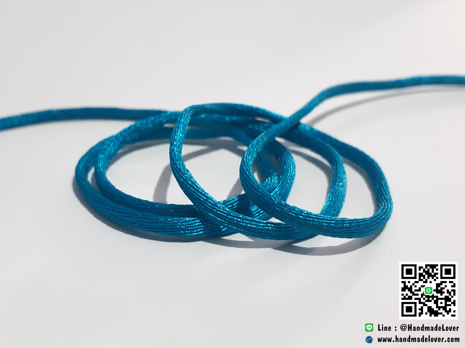 เชือกหางหนู สีฟ้า ขนาด 2 มิล [อย่างดี เนื้อนุ่ม] (SP122)