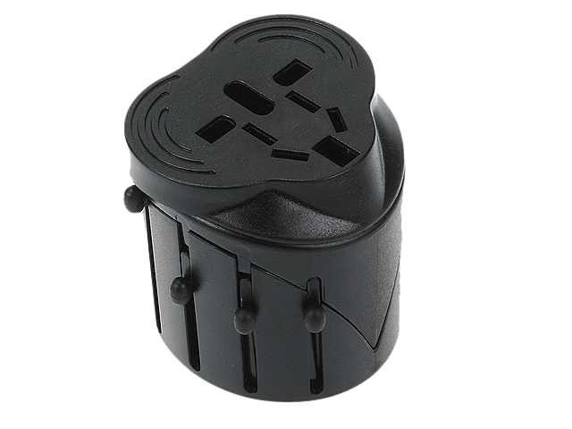 universal plug adaptor สีดำ ตัวแปลงปลั๊ก ใช้ได้ทั่วโลก