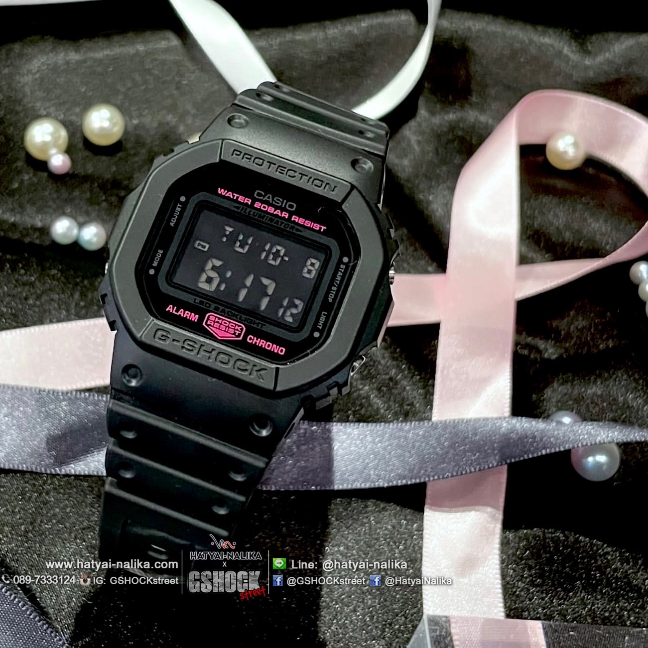 นาฬิกา คาสิโอ Casio G SHOCK Limited “PINK OCTOBER” รุ่น DW-5600PK-1 ของแท้ รับประกัน1ปี