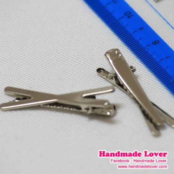 โครงกิ๊บกากบาท สีนิเกิล [แพ็ค 10 ชิ้น]